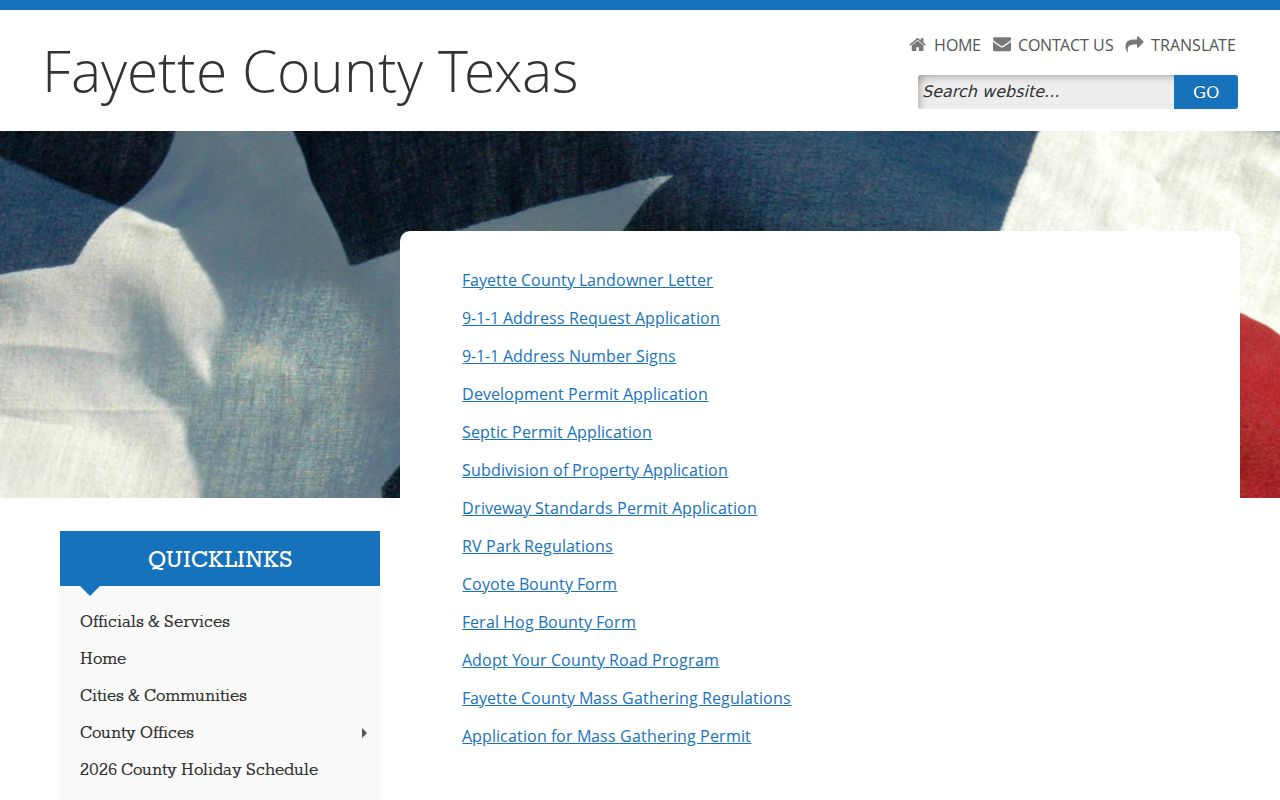 Fayette County public information request resources for warrant records